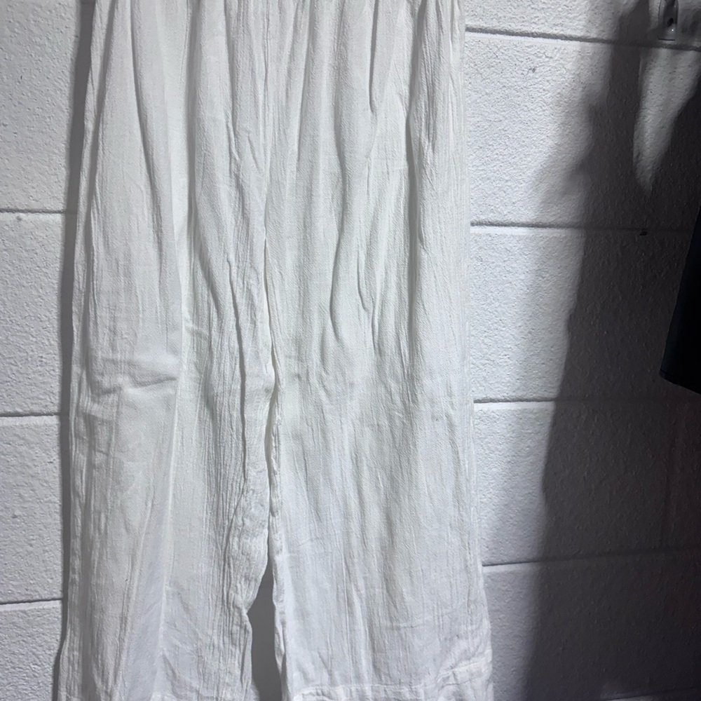 Oh My Gauze! Crisp White Pants
